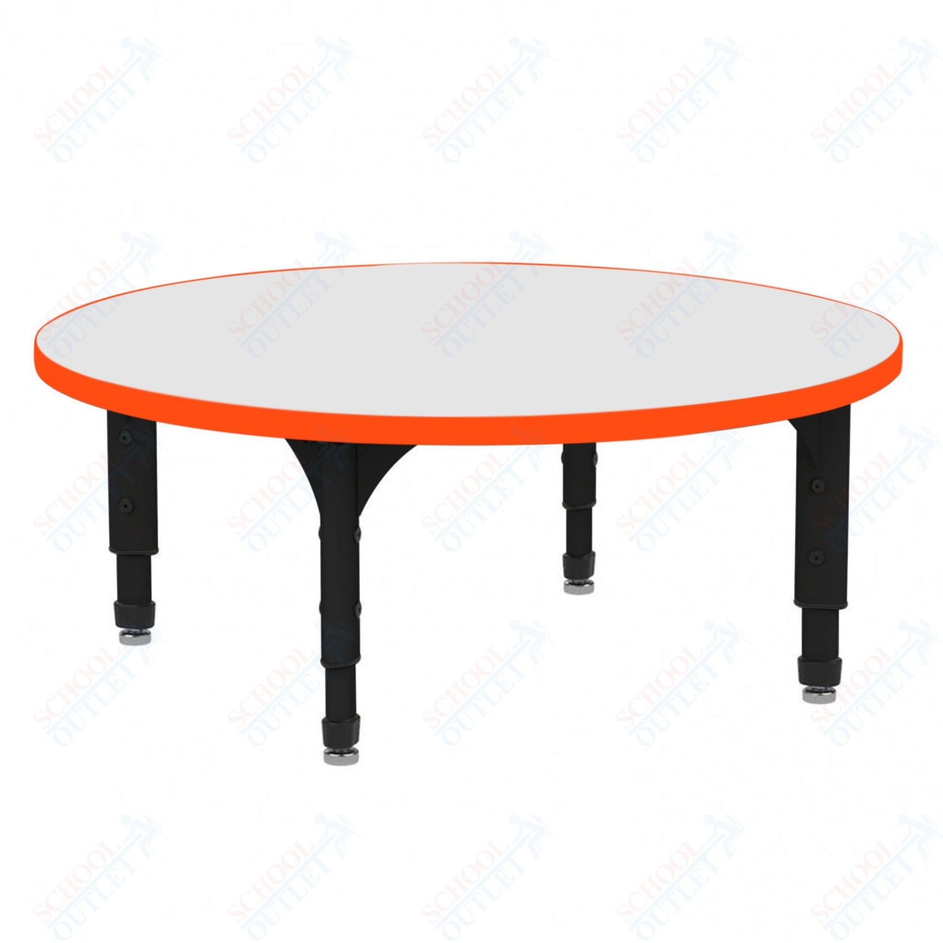 Marco 60" Round Floor Table w/ Dry Erase Top Adj Height 12" - 15" (38 - 2207 - DC) - SchoolOutlet