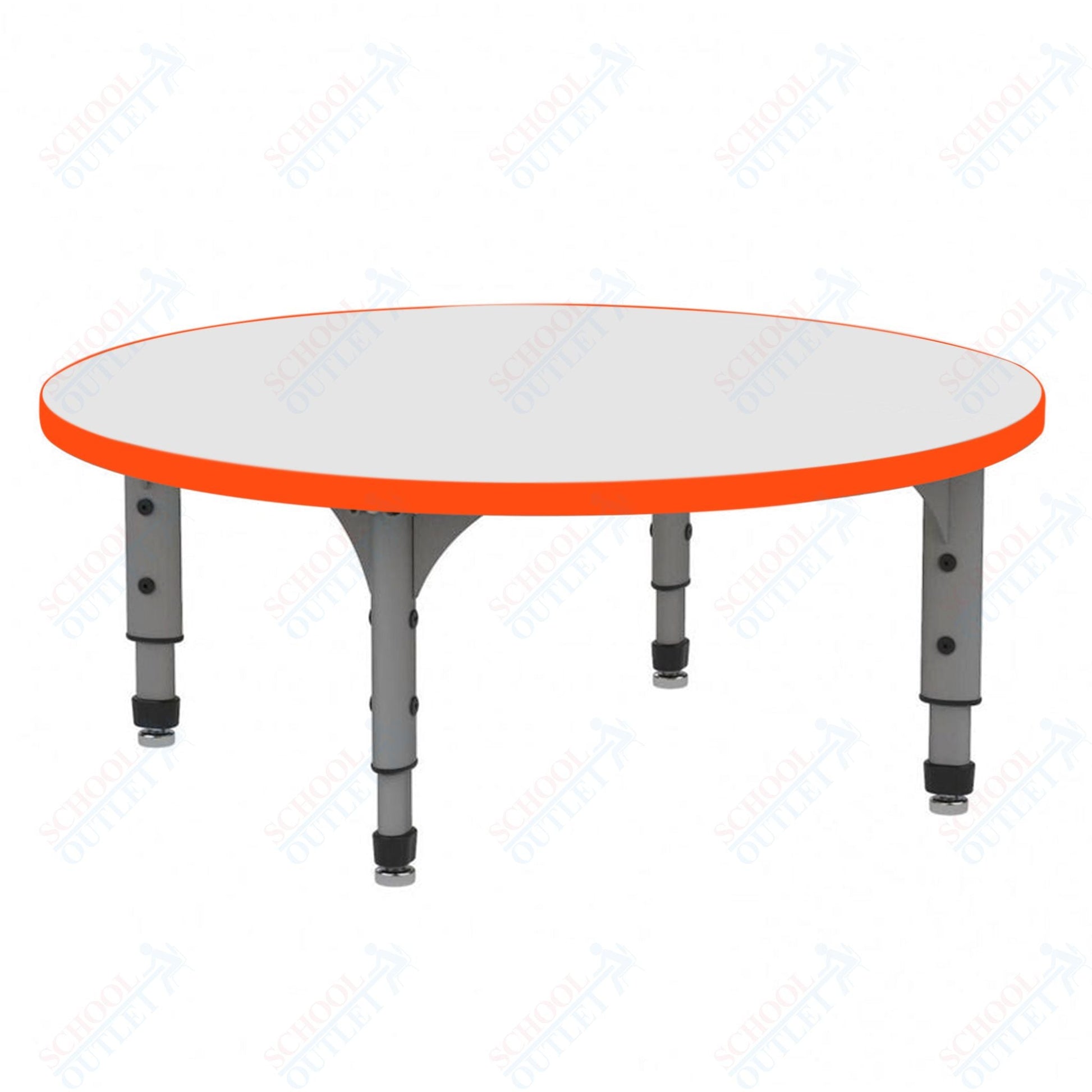 Marco 60" Round Floor Table w/ Dry Erase Top Adj Height 12" - 15" (38 - 2207 - DC) - SchoolOutlet