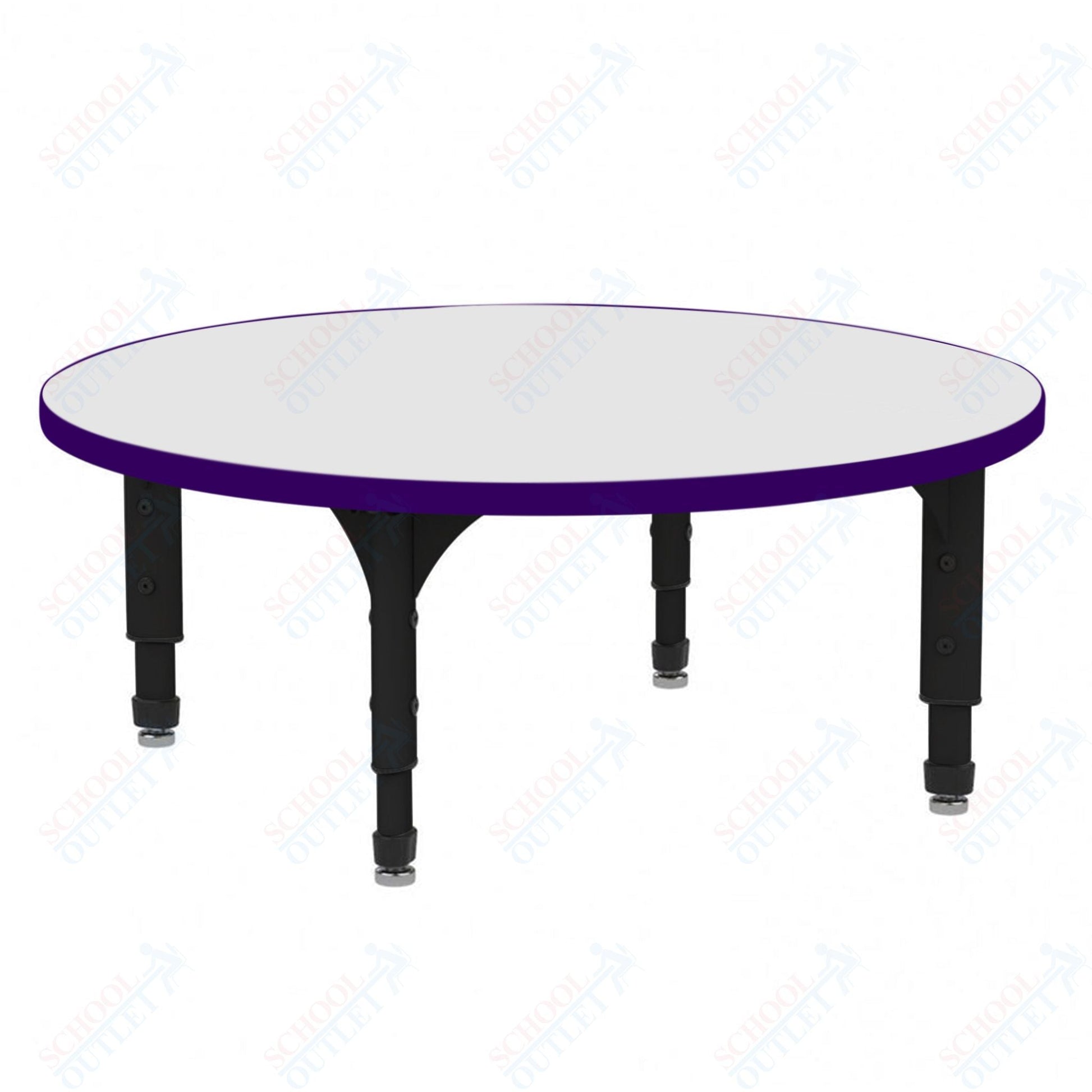 Marco 60" Round Floor Table w/ Dry Erase Top Adj Height 12" - 15" (38 - 2207 - DC) - SchoolOutlet