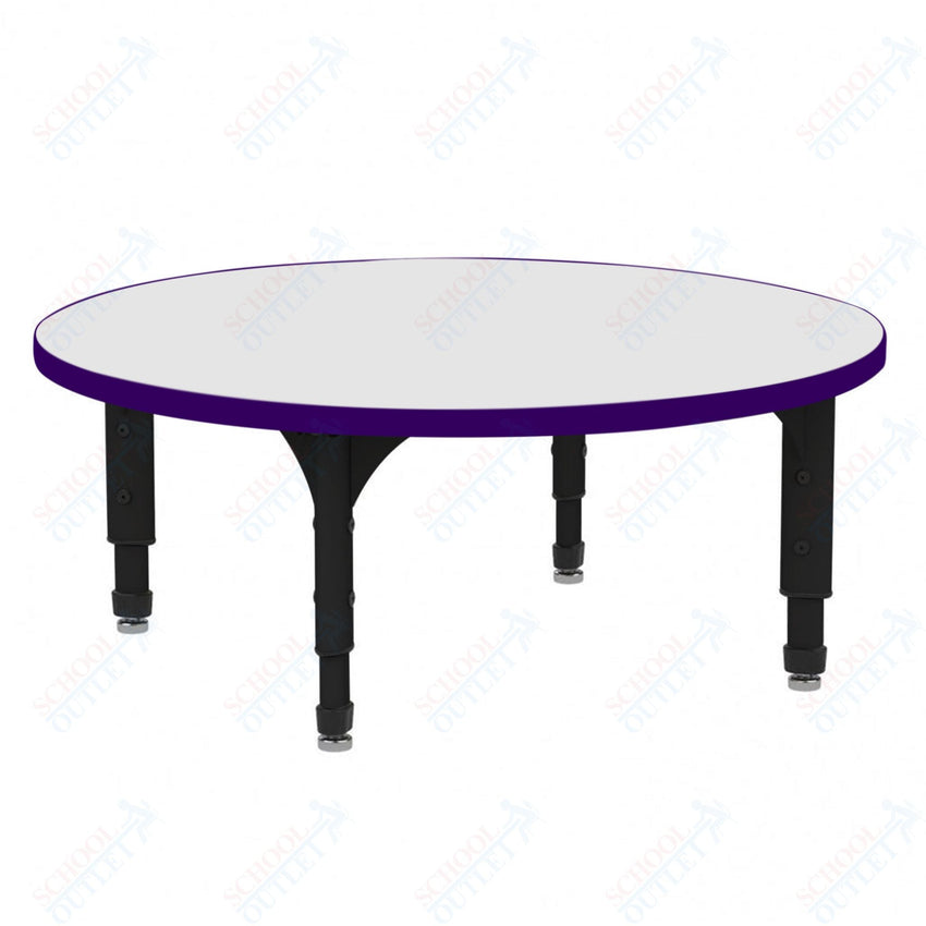 Marco 60" Round Floor Table w/ Dry Erase Top Adj Height 12" - 15" (38 - 2207 - DC) - SchoolOutlet