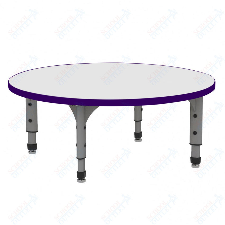 Marco 60" Round Floor Table w/ Dry Erase Top Adj Height 12" - 15" (38 - 2207 - DC) - SchoolOutlet