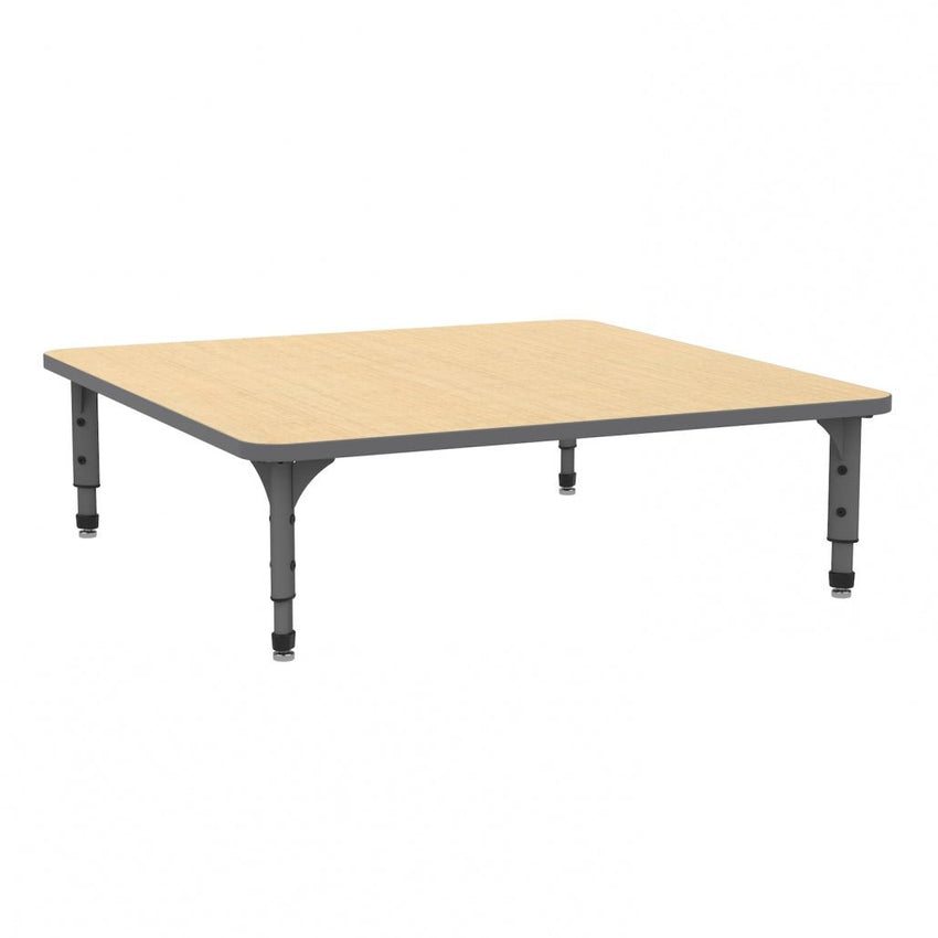 Marco 48" Square Floor Table Adjustable Height 12" - 15" (38 - 2216 - MC) - SchoolOutlet
