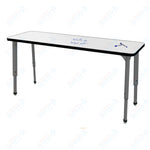 Marco Apex Series Rectangle Preschool Collaborative Desk w/ Dry Erase HPL Top 20