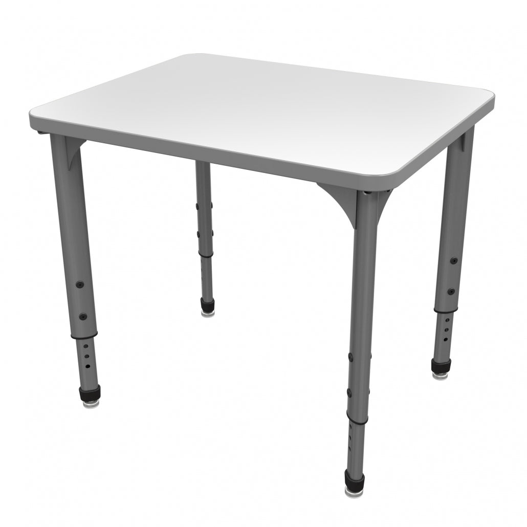Marco Apex Series Rectangle Student Desk w/ Dry Erase HPL Top 20" x 30" Adjustable Height 21" - 30" (38 - 2223 - DA) - SchoolOutlet