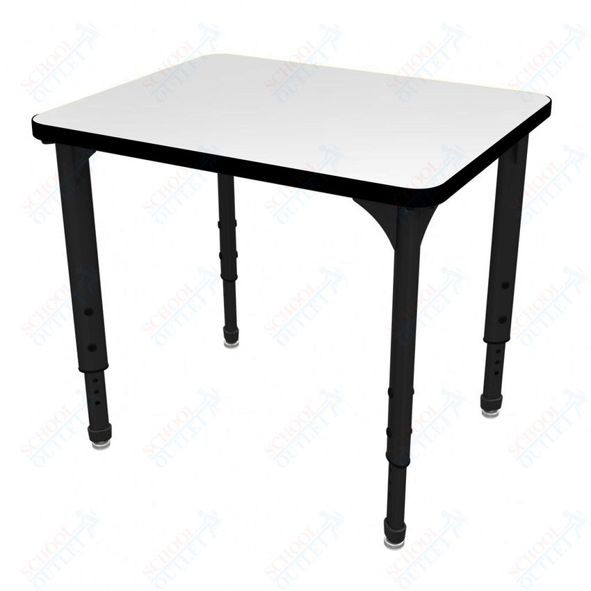 Marco Apex Series Rectangle Student Desk w/ Dry Erase HPL Top 20" x 30" Adjustable Height 21" - 30" (38 - 2223 - DA) - SchoolOutlet