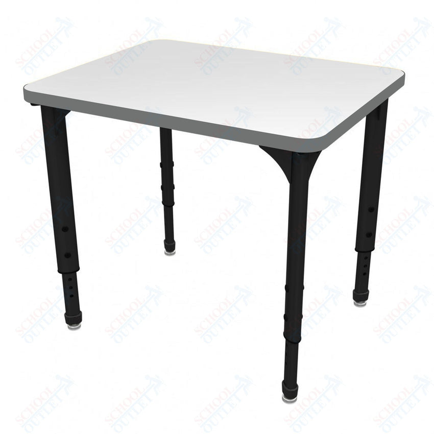 Marco Apex Series Rectangle Student Desk w/ Dry Erase HPL Top 20" x 30" Adjustable Height 21" - 30" (38 - 2223 - DA) - SchoolOutlet