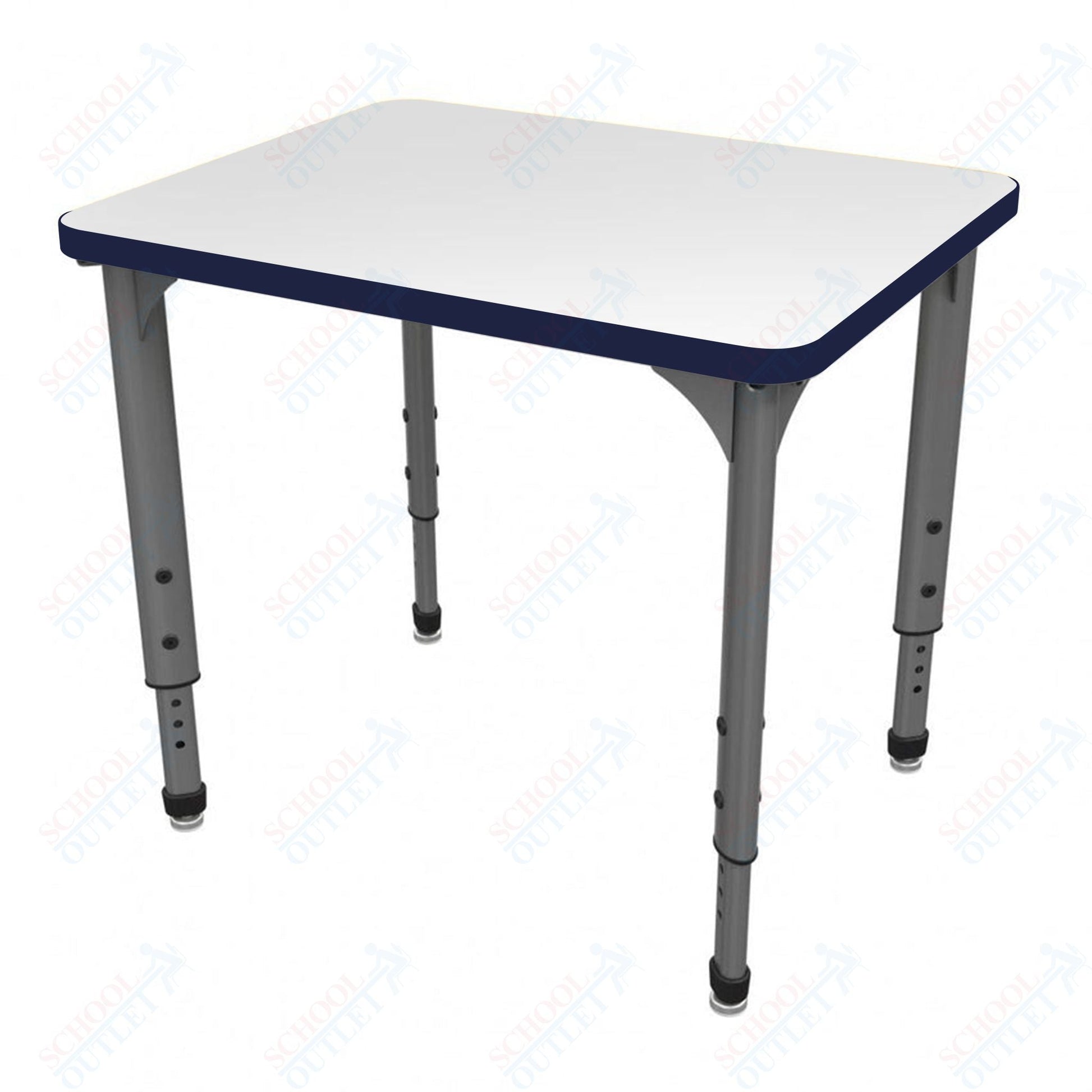 Marco Apex Series Rectangle Student Desk w/ Dry Erase HPL Top 20" x 30" Adjustable Height 21" - 30" (38 - 2223 - DA) - SchoolOutlet