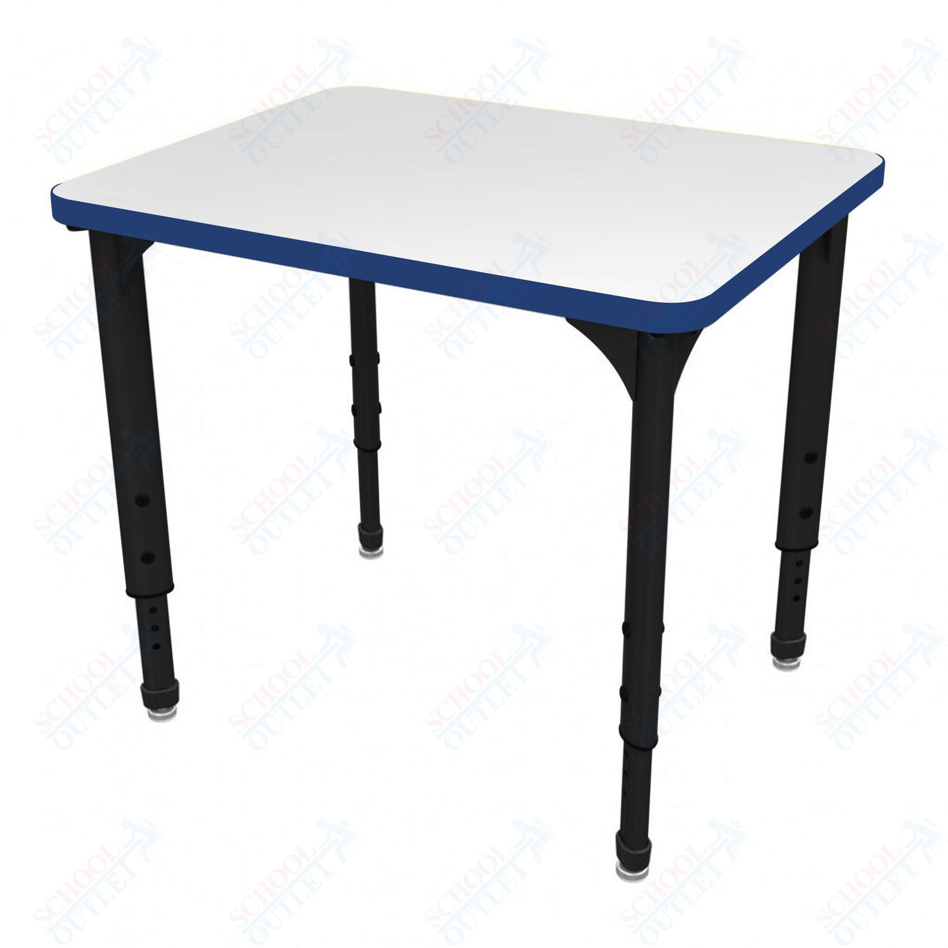 Marco Apex Series Rectangle Student Desk w/ Dry Erase HPL Top 20" x 30" Adjustable Height 21" - 30" (38 - 2223 - DA) - SchoolOutlet