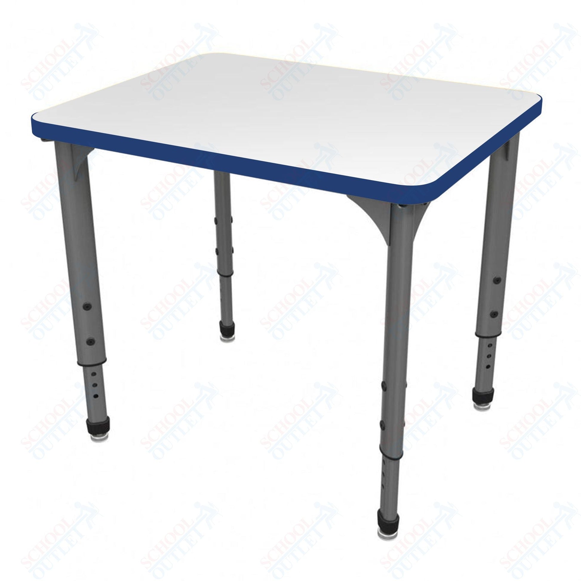 Marco Apex Series Rectangle Student Desk w/ Dry Erase HPL Top 20" x 30" Adjustable Height 21" - 30" (38 - 2223 - DA) - SchoolOutlet