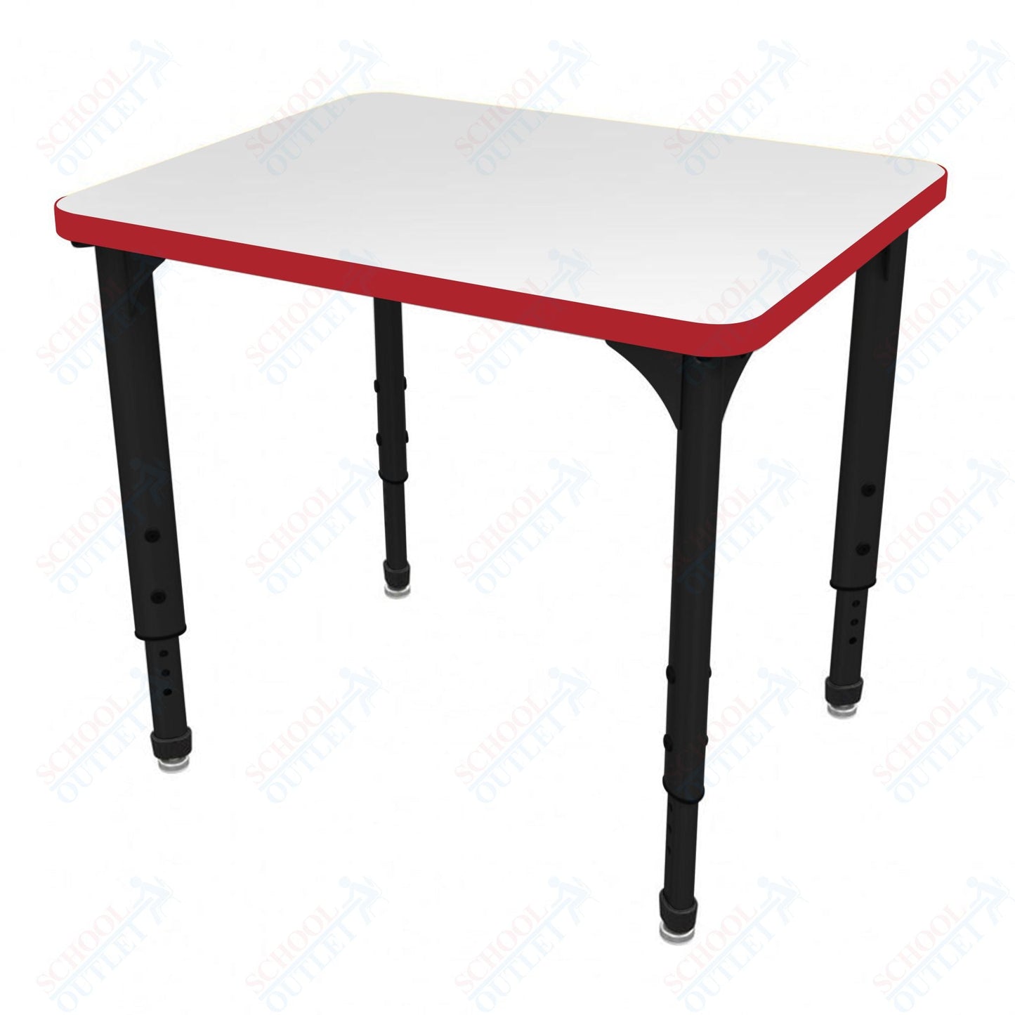 Marco Apex Series Rectangle Student Desk w/ Dry Erase HPL Top 20" x 30" Adjustable Height 21" - 30" (38 - 2223 - DA) - SchoolOutlet