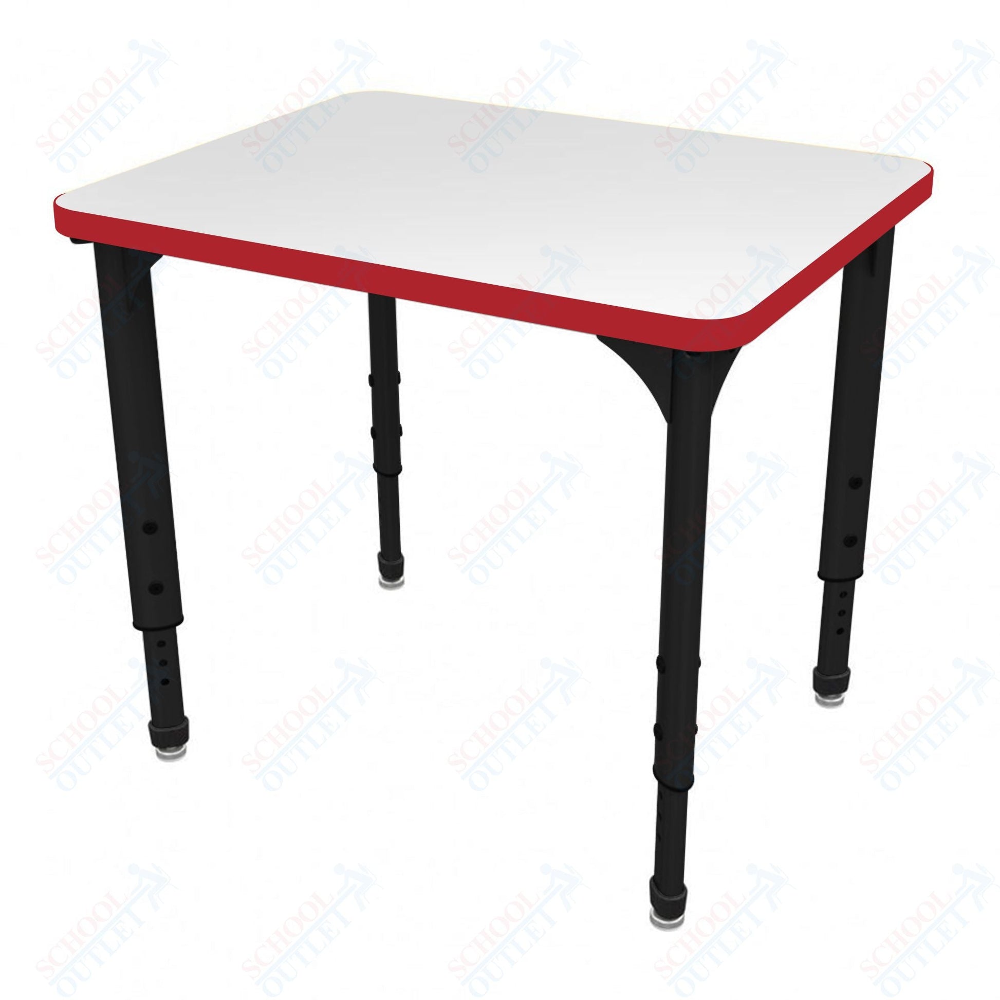 Marco Apex Series Rectangle Student Desk w/ Dry Erase HPL Top 20" x 30" Adjustable Height 21" - 30" (38 - 2223 - DA) - SchoolOutlet