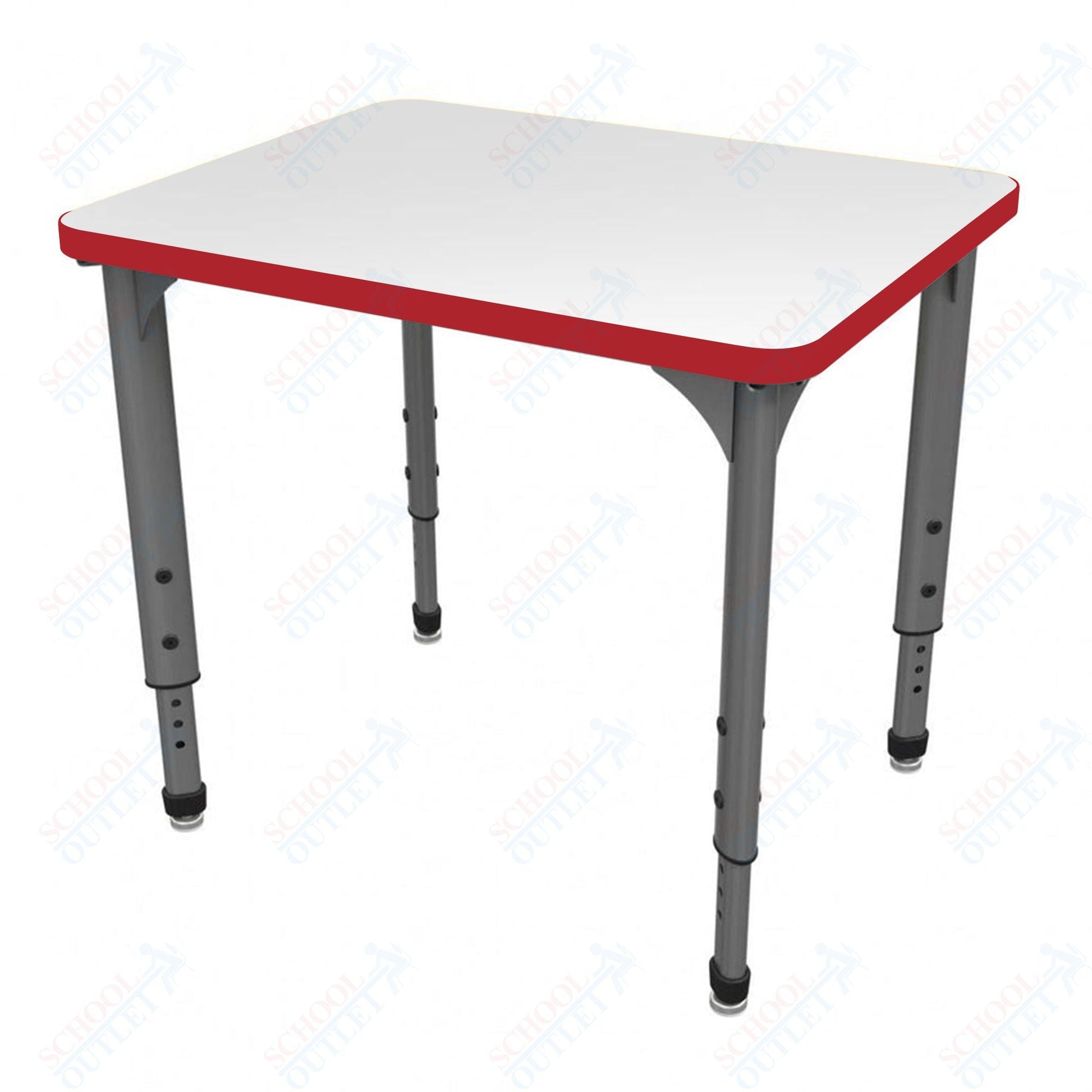 Marco Apex Series Rectangle Student Desk w/ Dry Erase HPL Top 20" x 30" Adjustable Height 21" - 30" (38 - 2223 - DA) - SchoolOutlet