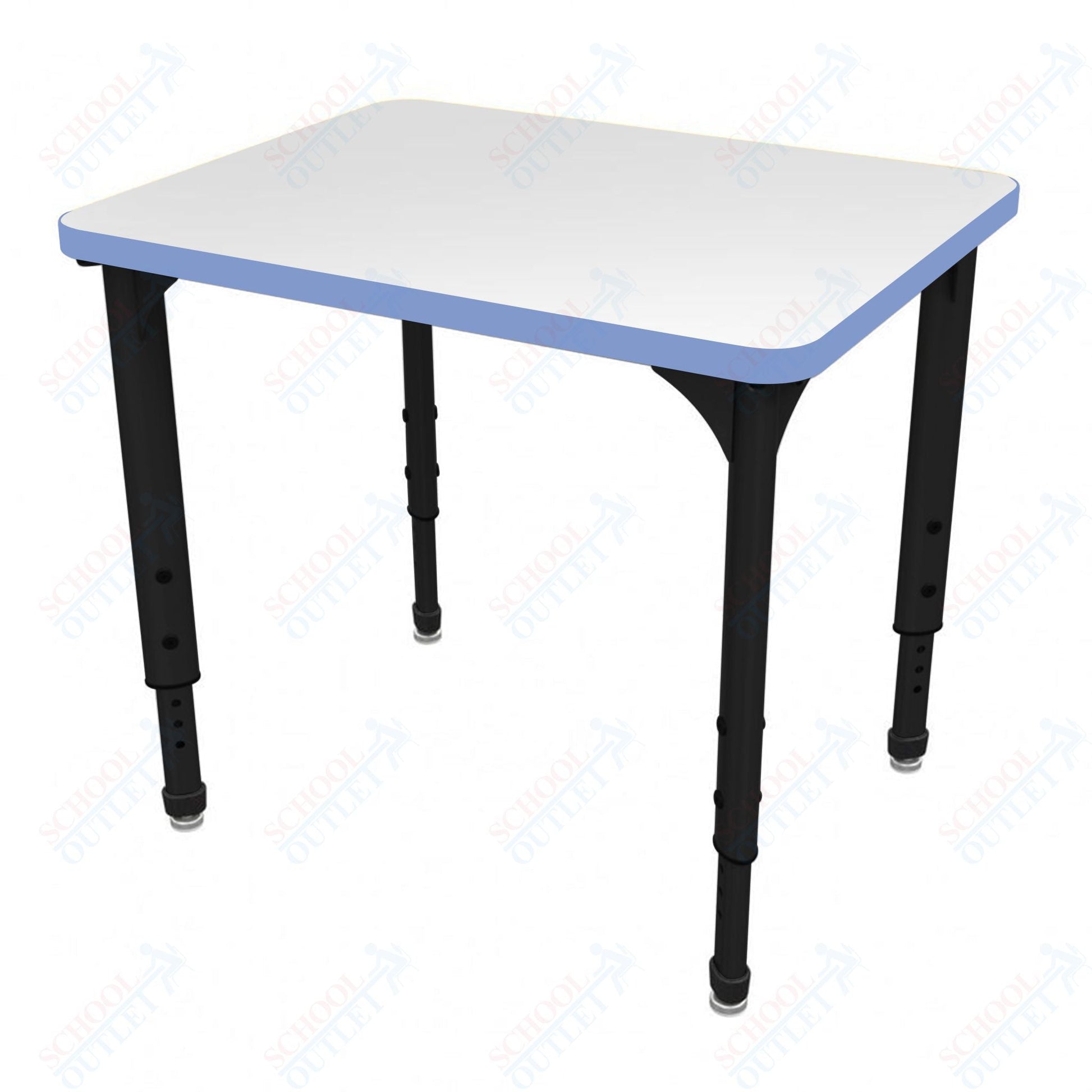 Marco Apex Series Rectangle Student Desk w/ Dry Erase HPL Top 20" x 30" Adjustable Height 21" - 30" (38 - 2223 - DA) - SchoolOutlet