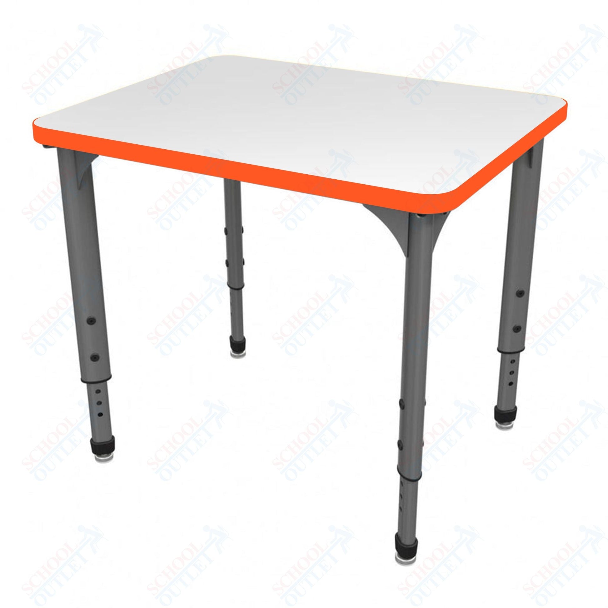 Marco Apex Series Rectangle Student Desk w/ Dry Erase HPL Top 20" x 30" Adjustable Height 21" - 30" (38 - 2223 - DA) - SchoolOutlet