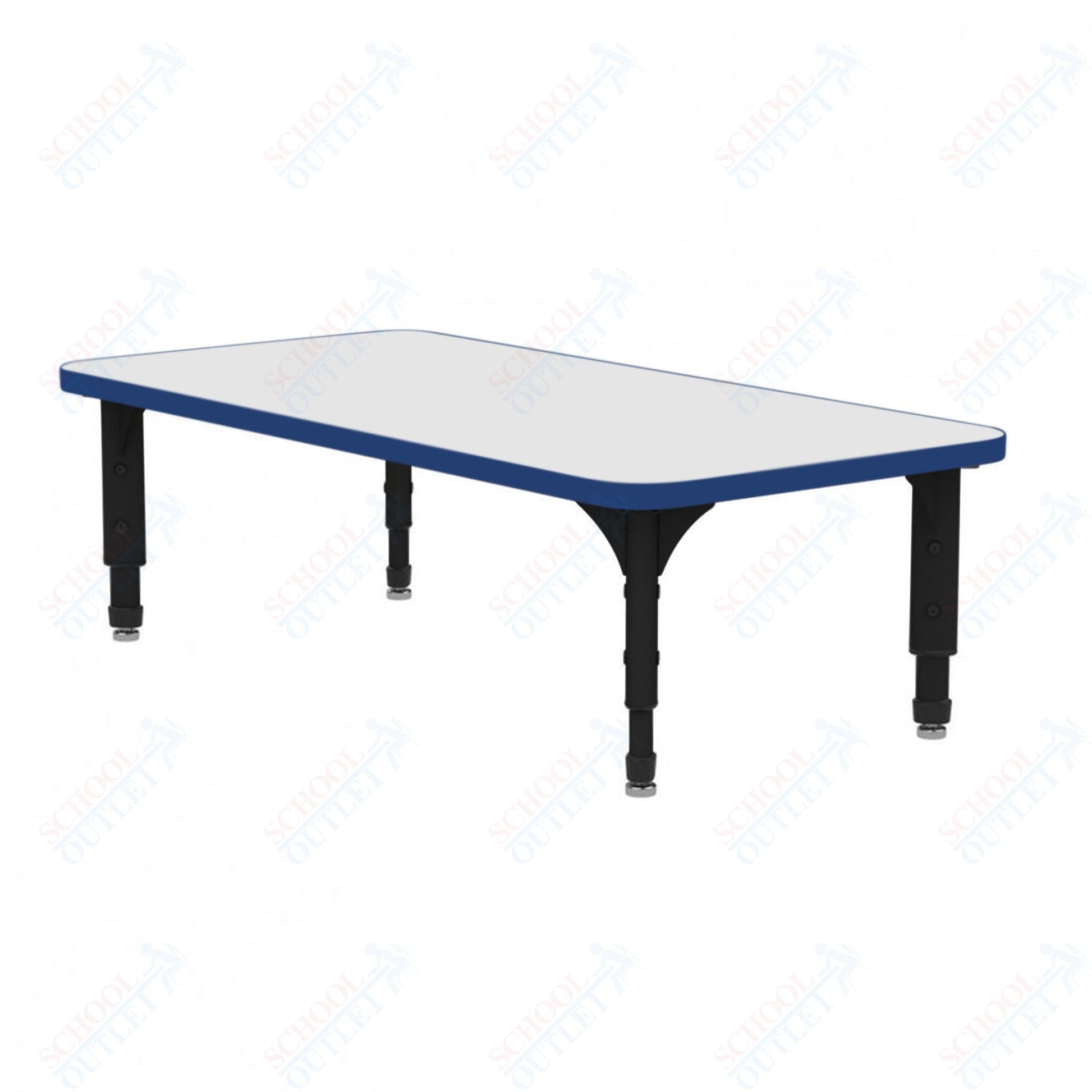Marco Rectangle Floor Table w/ Dry Erase Top 24" x 60" Adj Height 12" - 15" (38 - 2228 - DC) - SchoolOutlet