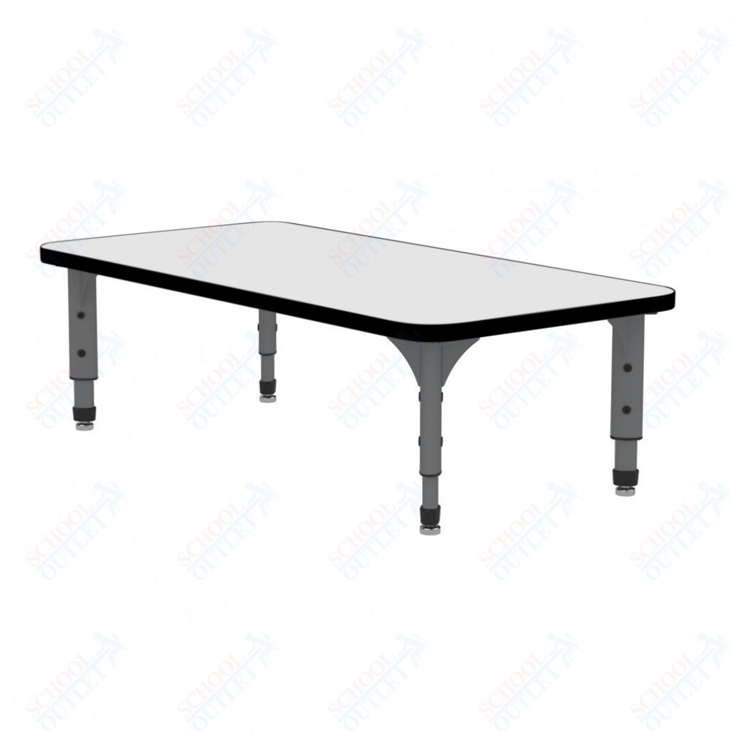 Marco Rectangle Floor Table w/ Dry Erase Top 24" x 72" Adj Height 12" - 15" (38 - 2230 - DC) - SchoolOutlet