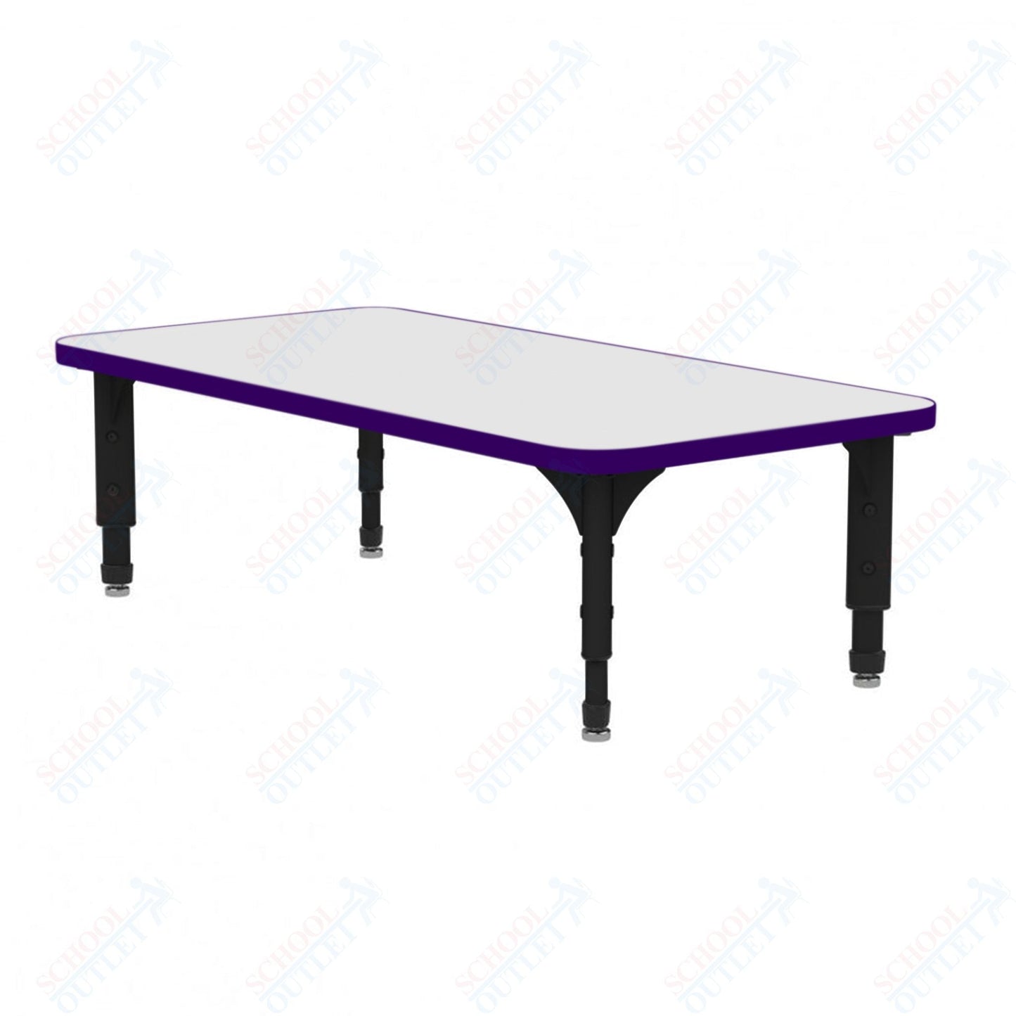 Marco Rectangle Floor Table w/ Dry Erase Top 24" x 72" Adj Height 12" - 15" (38 - 2230 - DC) - SchoolOutlet