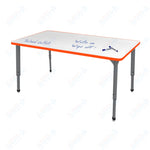 Marco Apex Series Rectangle School Activity Table w/ Dry Erase Top 30