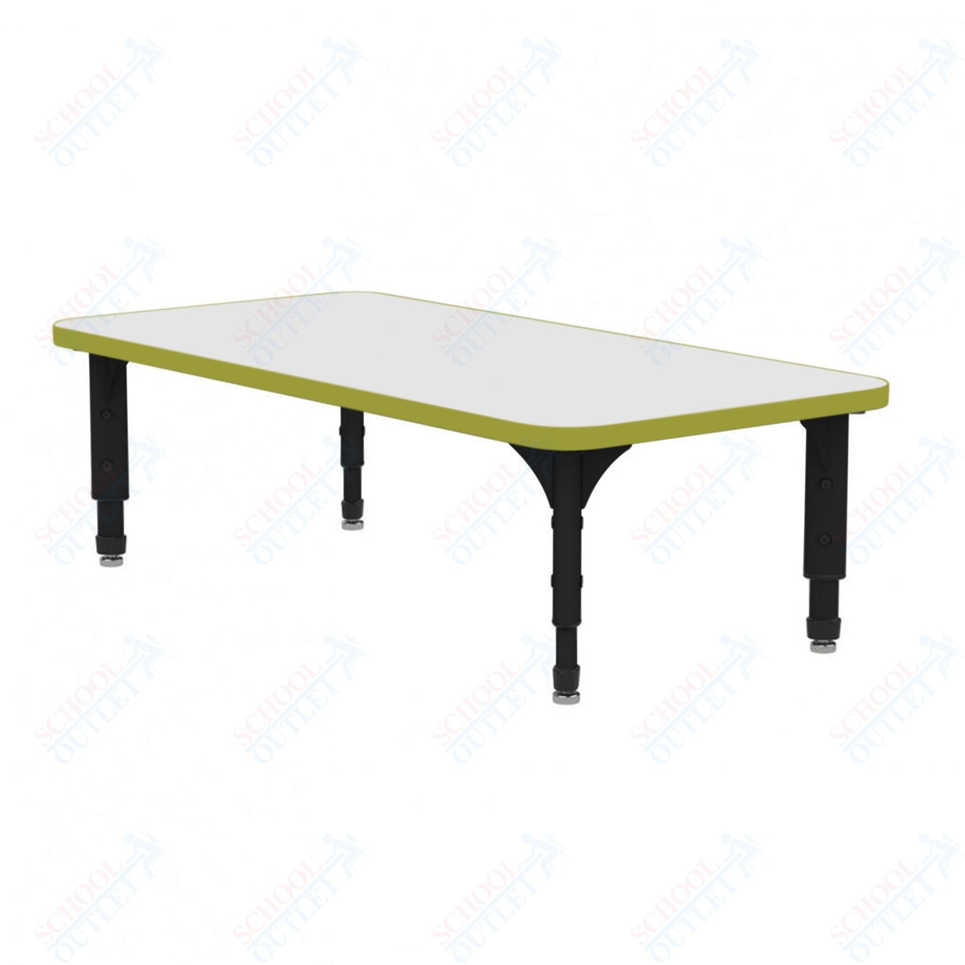 Marco Rectangle Floor Table w/ Dry Erase Top 30" x 72" Adj Height 12" - 15" (38 - 2238 - DC) - SchoolOutlet