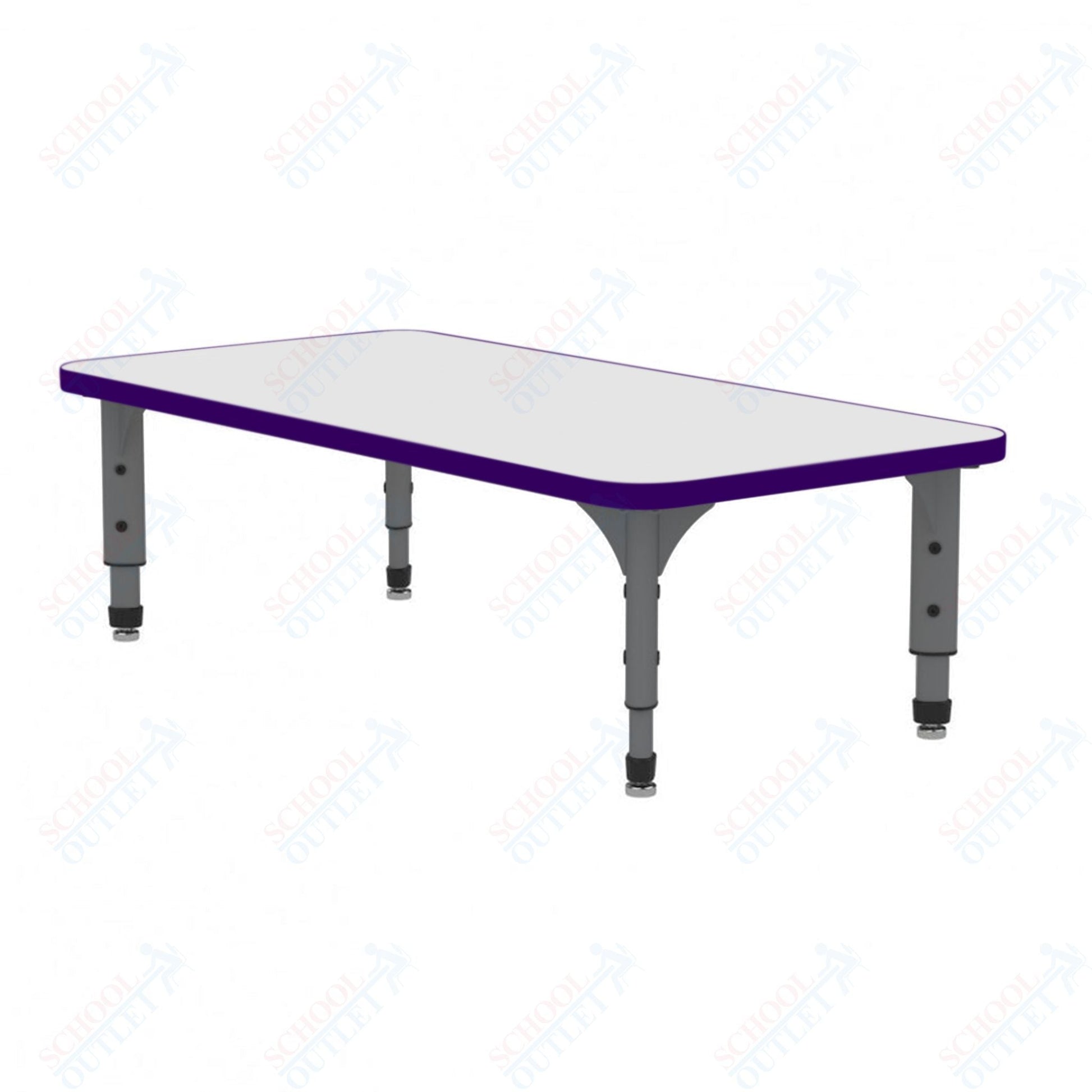 Marco Rectangle Floor Table w/ Dry Erase Top 36" x 60" Adj Height 12" - 15" (38 - 2247 - DC) - SchoolOutlet