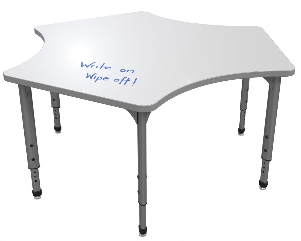 Marco Apex Series Delta School Activity Table w/ Dry Erase Top 60" x 60" Adj Height 21" - 30" (38 - 2251 - DA) - SchoolOutlet