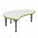 Marco Wave Half Round Floor Table w/ Dry Erase Top 30