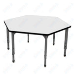 Marco Apex Series Hexagon School Activity Table w/ Dry Erase Top 54.5