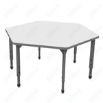 Marco Apex Series Hexagon School Activity Table w/ Dry Erase Top 54.5