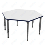 Marco Apex Series Hexagon School Activity Table w/ Dry Erase Top 54.5
