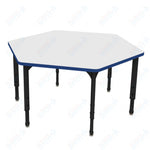 Marco Apex Series Hexagon School Activity Table w/ Dry Erase Top 54.5
