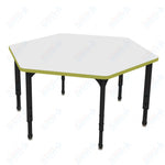 Marco Apex Series Hexagon School Activity Table w/ Dry Erase Top 54.5