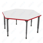 Marco Apex Series Hexagon School Activity Table w/ Dry Erase Top 54.5