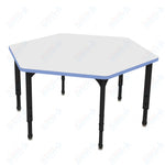 Marco Apex Series Hexagon School Activity Table w/ Dry Erase Top 54.5