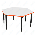 Marco Apex Series Hexagon School Activity Table w/ Dry Erase Top 54.5