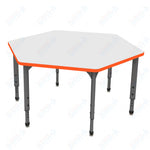 Marco Apex Series Hexagon School Activity Table w/ Dry Erase Top 54.5