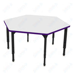 Marco Apex Series Hexagon School Activity Table w/ Dry Erase Top 54.5