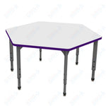 Marco Apex Series Hexagon School Activity Table w/ Dry Erase Top 54.5