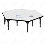 Marco Hexagon Floor Table w/ Dry Erase Top 54.5