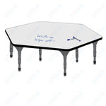 Marco Hexagon Floor Table w/ Dry Erase Top 54.5