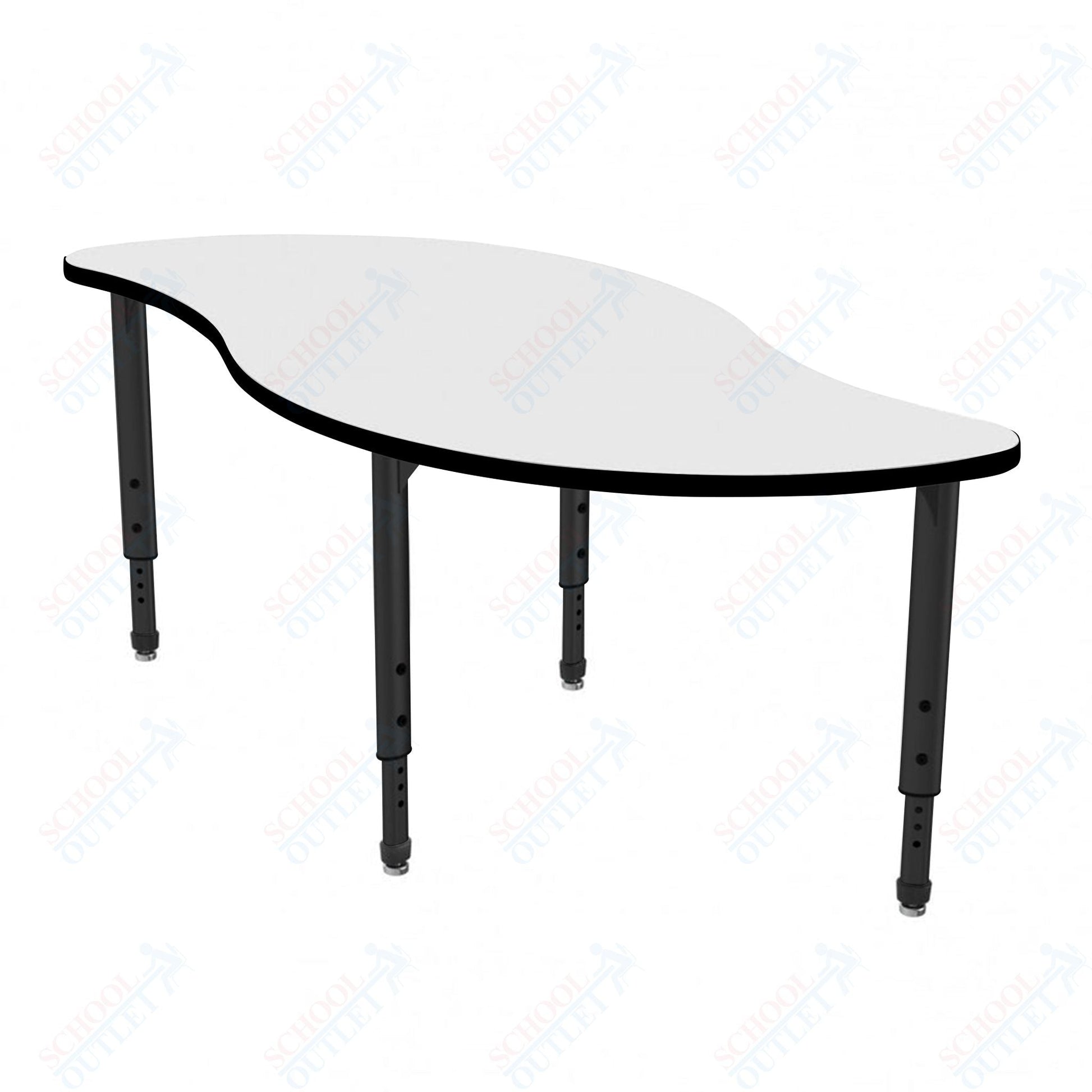 Marco Apex Series Veer School Activity Table w/ Dry Erase Top 30" x 60" Adj Height 21" - 30" (38 - 2255 - DA) - SchoolOutlet