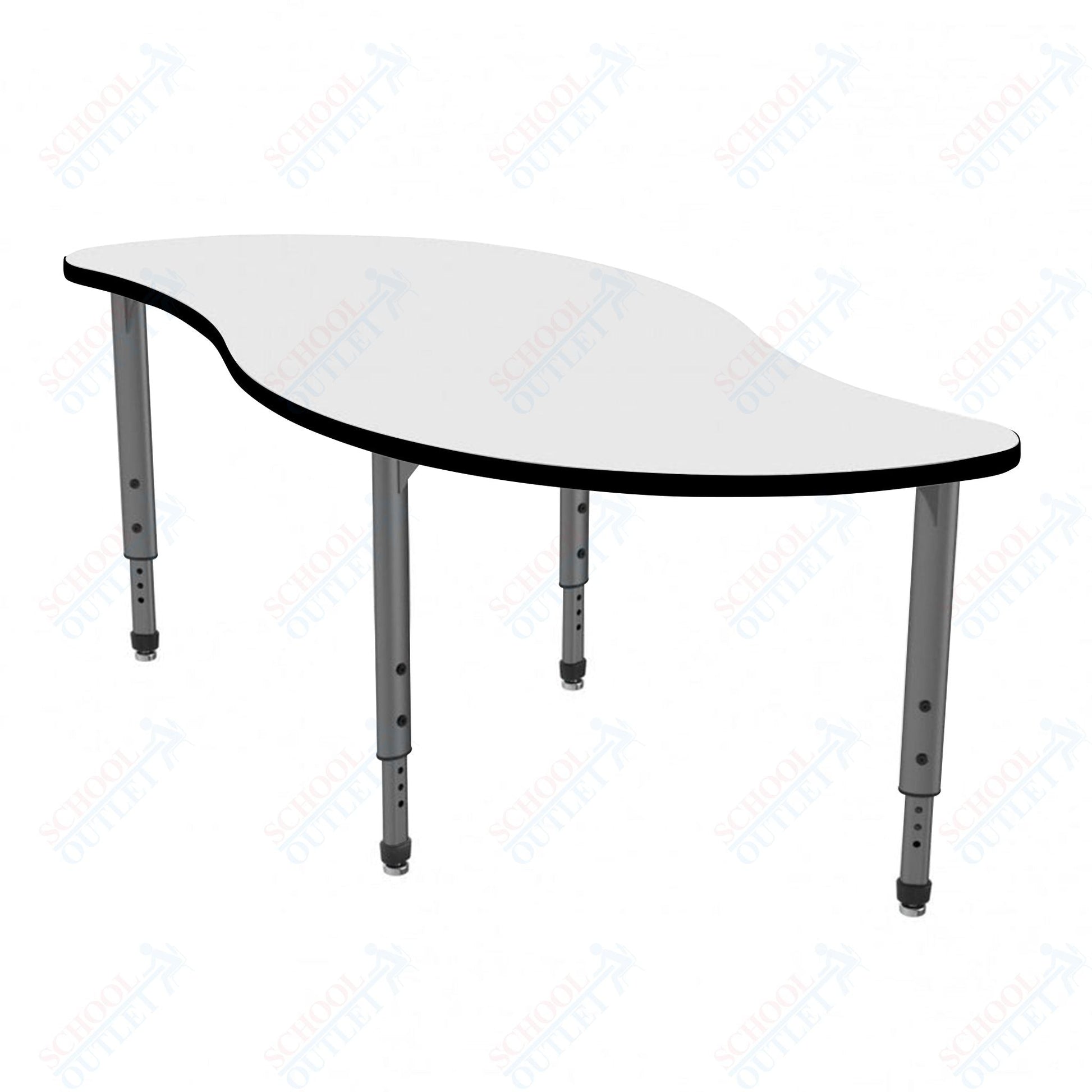 Marco Apex Series Veer School Activity Table w/ Dry Erase Top 30" x 60" Adj Height 21" - 30" (38 - 2255 - DA) - SchoolOutlet