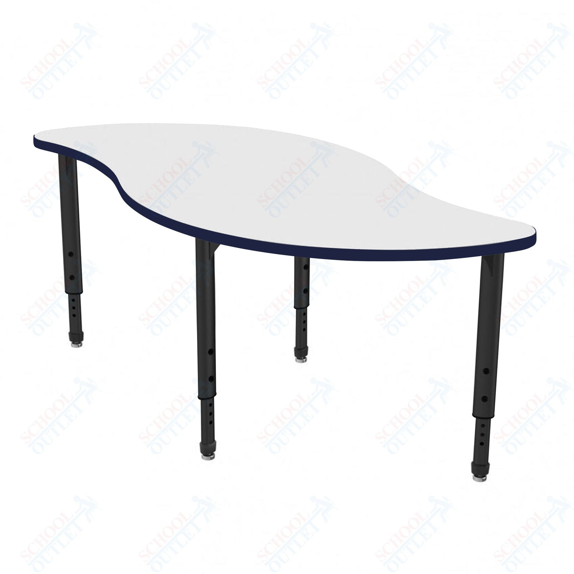 Marco Apex Series Veer School Activity Table w/ Dry Erase Top 30" x 60" Adj Height 21" - 30" (38 - 2255 - DA) - SchoolOutlet