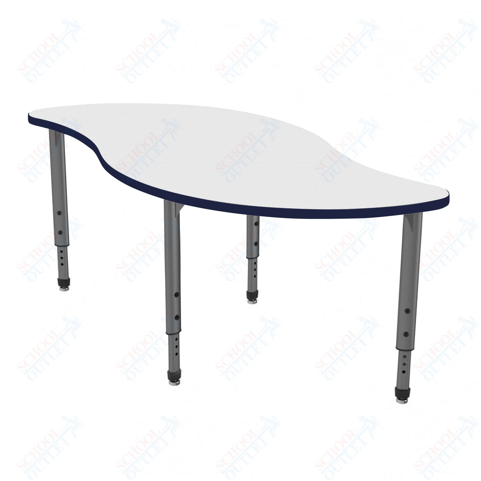 Marco Apex Series Veer School Activity Table w/ Dry Erase Top 30" x 60" Adj Height 21" - 30" (38 - 2255 - DA) - SchoolOutlet