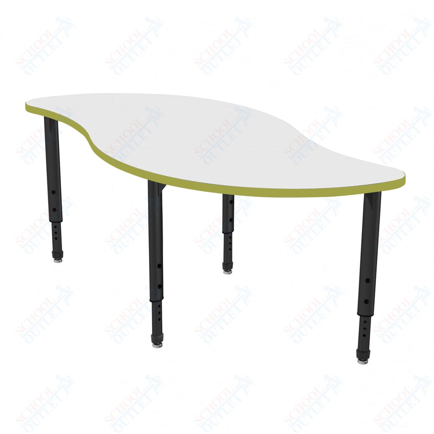 Marco Apex Series Veer School Activity Table w/ Dry Erase Top 30" x 60" Adj Height 21" - 30" (38 - 2255 - DA) - SchoolOutlet