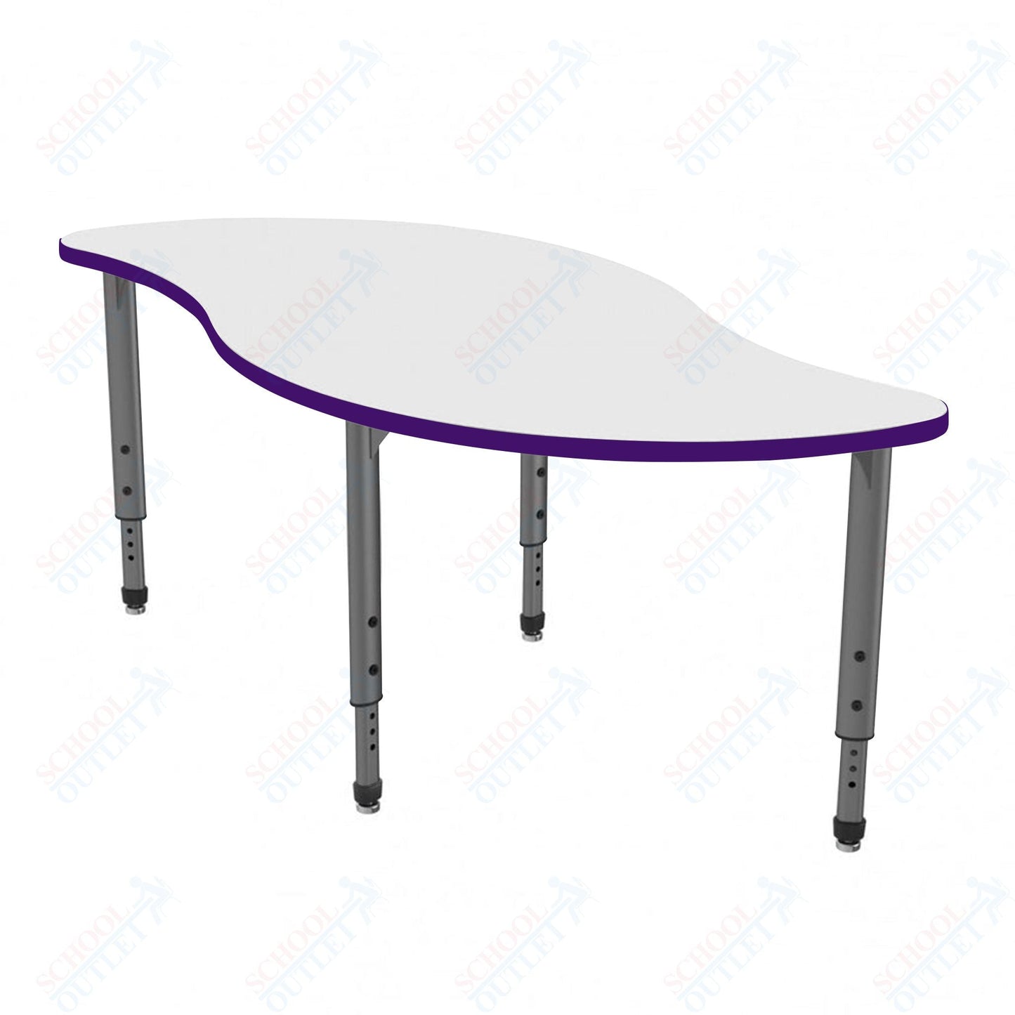 Marco Apex Series Veer School Activity Table w/ Dry Erase Top 30" x 60" Adj Height 21" - 30" (38 - 2255 - DA) - SchoolOutlet