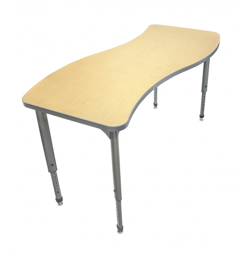 Marco Apex Series Wave School Activity Table 24" x 48" Adjustable Height 21" - 30" (38 - 2256 - MA) - SchoolOutlet