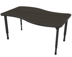Marco Apex Series Wave School Activity Table 24" x 60" Adjustable Height 21"-30" (38-2257-MA)