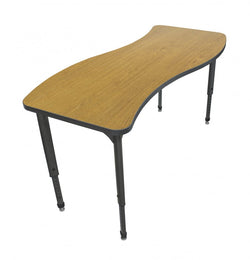 Marco Apex Series Wave School Activity Table 30" x 54" Adjustable Height 21"-30" (38-2258-MA)