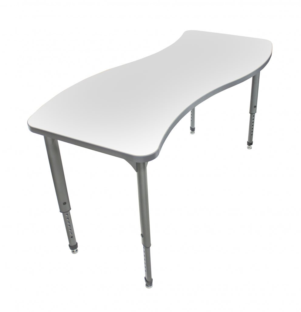Marco Apex Series Wave School Activity Table w/ Dry Erase Top 30" x 60" Adj Height 21" - 30" (38 - 2259 - DA) - SchoolOutlet