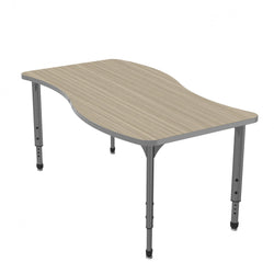 Marco Apex Series Wave School Activity Table 30" x 60" Adjustable Height 21"-30" (38-2259-MA)